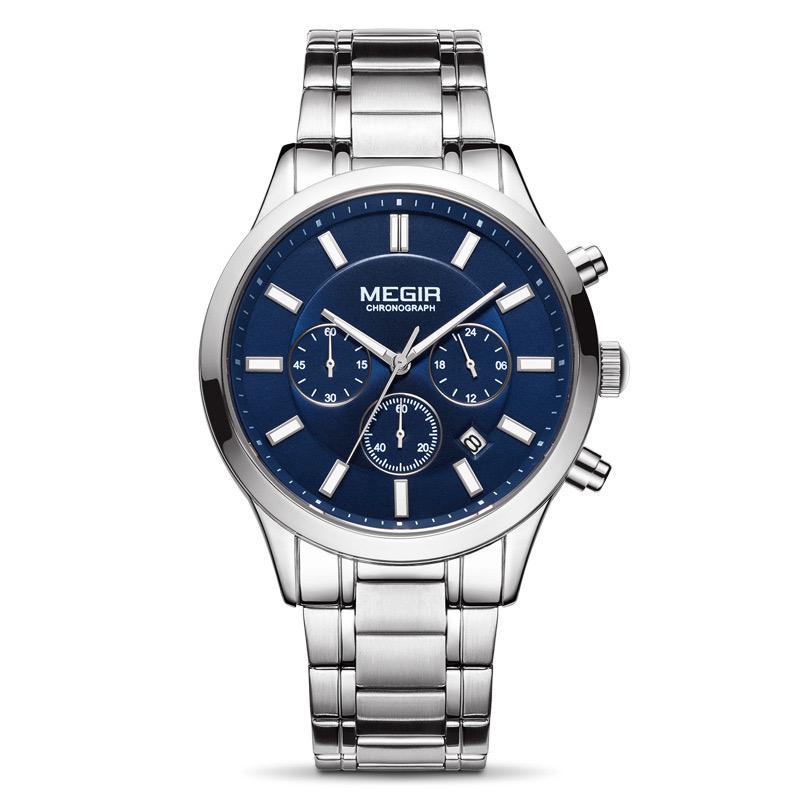 MEGIR BLUE FACE WATCH