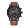 CURREN COFEE BROWN LEATHER WATCH