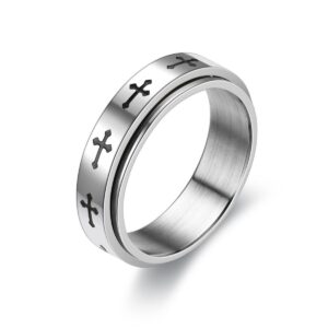 CRUX RING SIZE 9 SILVER