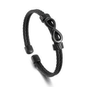 INFINTY BRACELETE BLACK