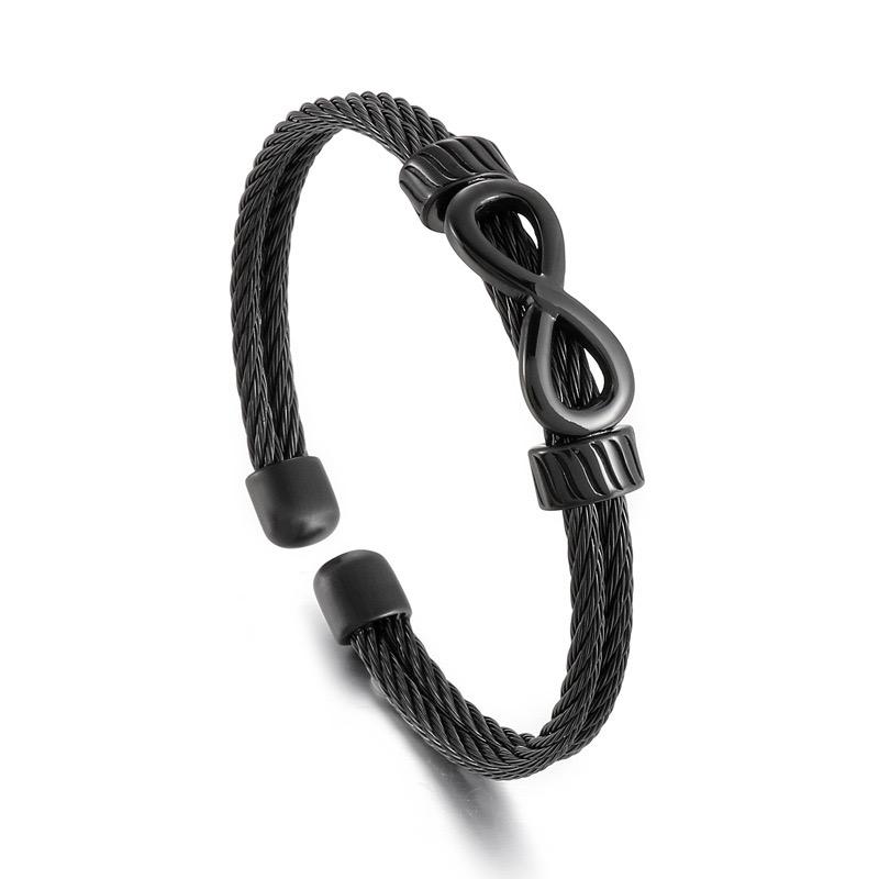 INFINTY BRACELETE BLACK
