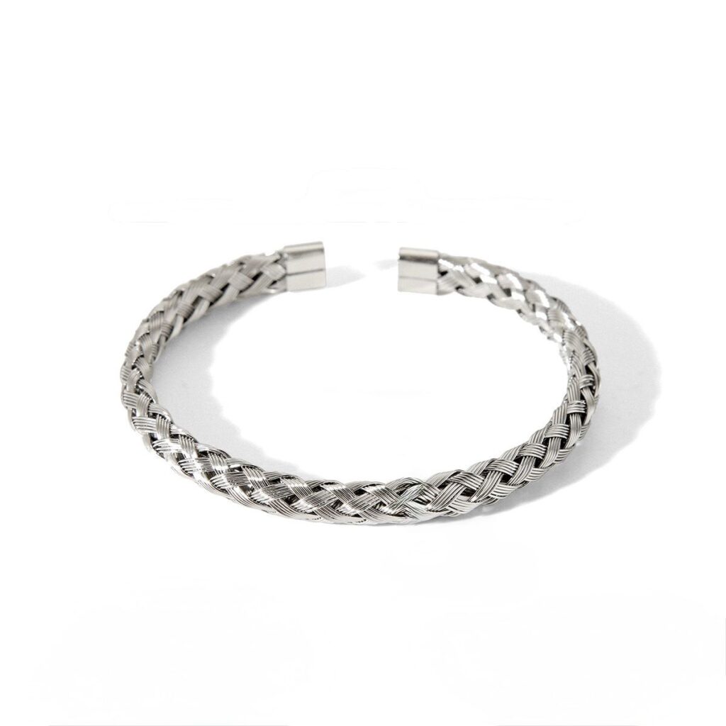 BRAIDED BRACELET SILVER