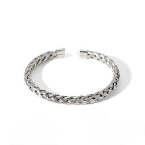 BRAIDED BRACELET SILVER