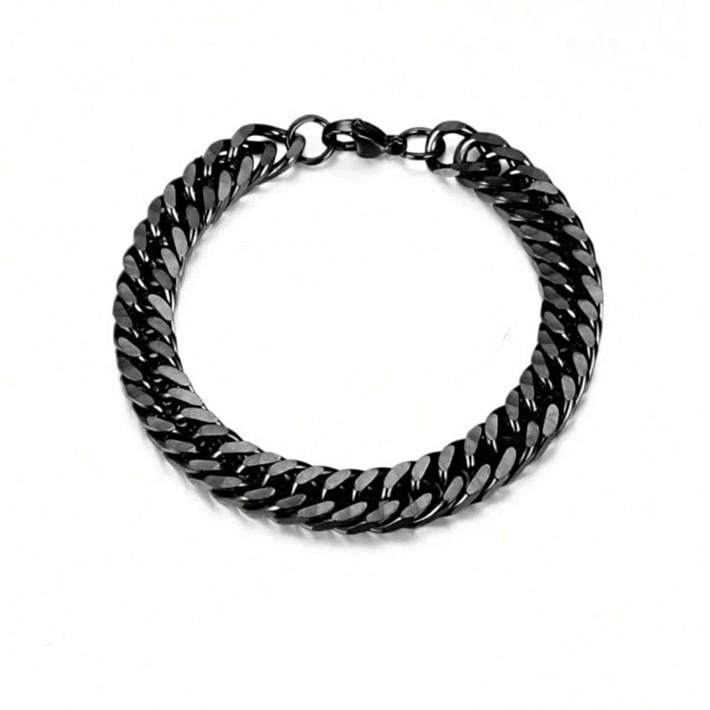RETRO BLACK CUBAN BRACELET