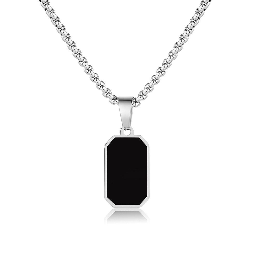 EDGE NECKLACE SILVER