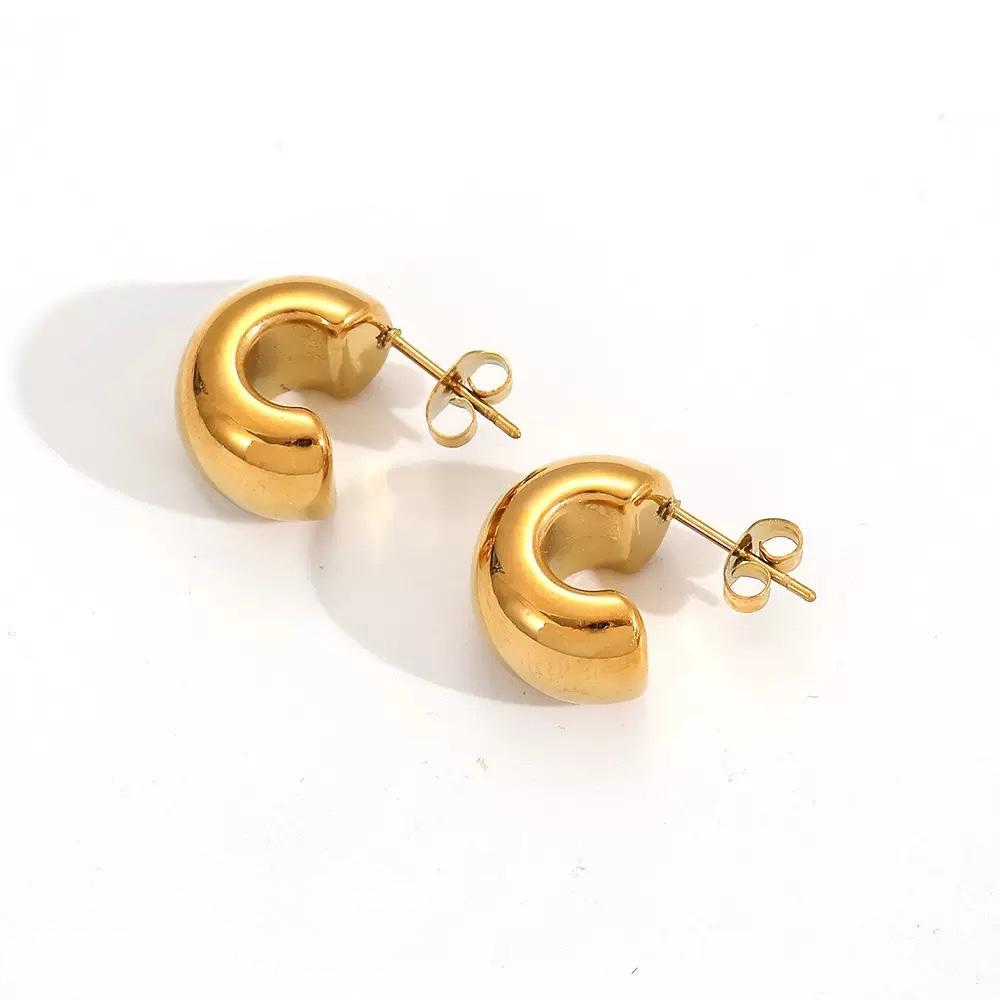 MINI C EARRING GOLD