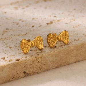 BOW STUD EARRING