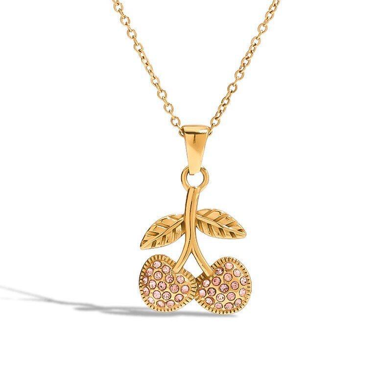 PINK CHERRY NECKLACE