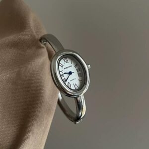 SUNLIFEX SILVER WATCH WHITE FACE