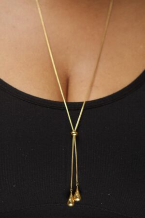 Slider Lariat Necklace (styled in different ways)